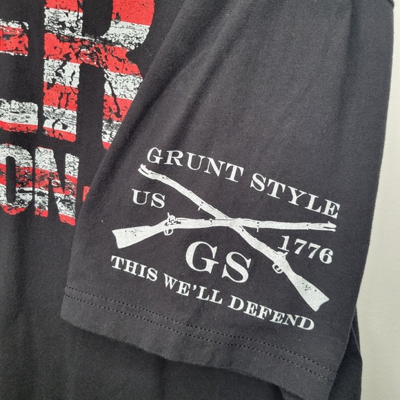 Grunt Style Beer Season Black Graphic T-Shirt 3XL Military USA Patriotic - Picture 4 of 7